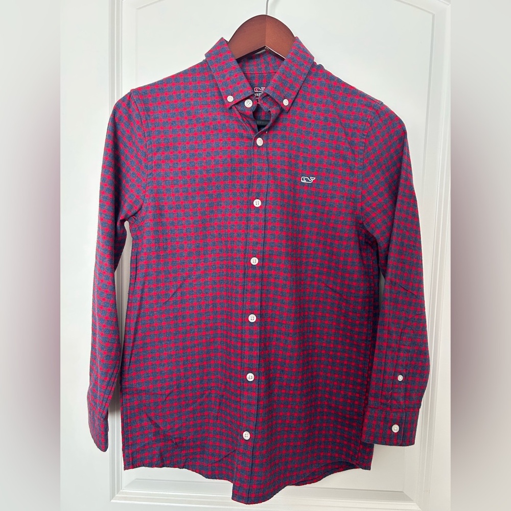 Boys Vineyard Vines Button Down Shirt Size M (12-14)